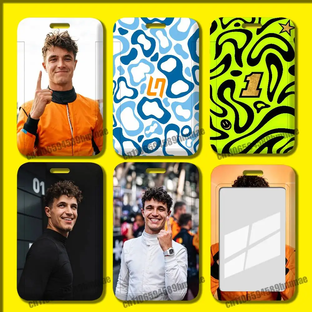 For L-Lando Cool N-Norris Employee ID Card Holder Office Badge Work Student Bank Credit Hard Holders Case Shell