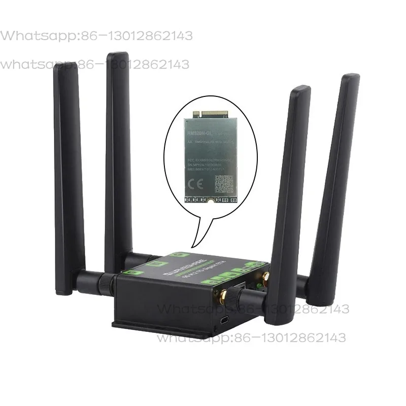 5G M.2 to Gigabit Ethernet Converter, 5G M.2 to USB3.1, Aluminum Alloy Case With RM520N-GL SIM8262E-M2