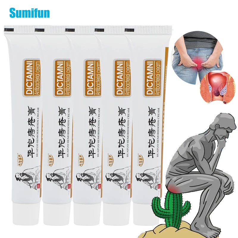 3/5/10pcs Huatuo Hemorrhoids Ointment Chinese Cream Medical Herbal Cream Internal Piles External Anal Fissure Treatment Dropship