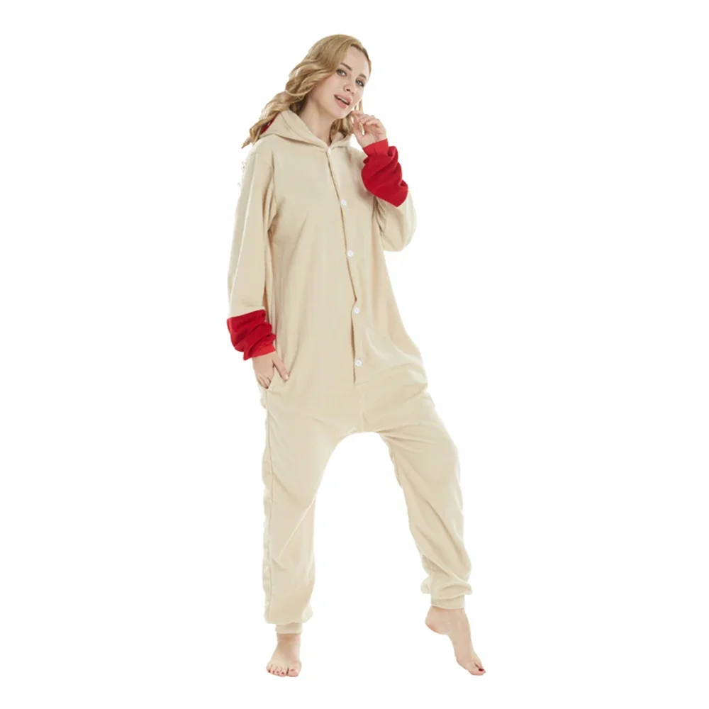 Hasen-Minun-Plusle-Onesies Kigurumi Erwachsenen-Anime-Halloween-Cosplay-Kostüm Damen-Hasen-Pyjama Homewear Schlafanzug – Detail 5