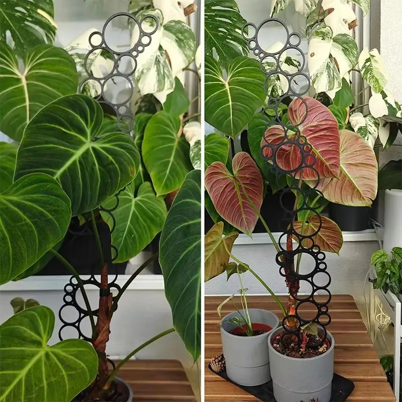 1Pcs Wrought Iron Plant Trellis Metal Potted Stand Rust Resistant for Supporting Climbing Plants Indoor Garden Decor Flowerpot