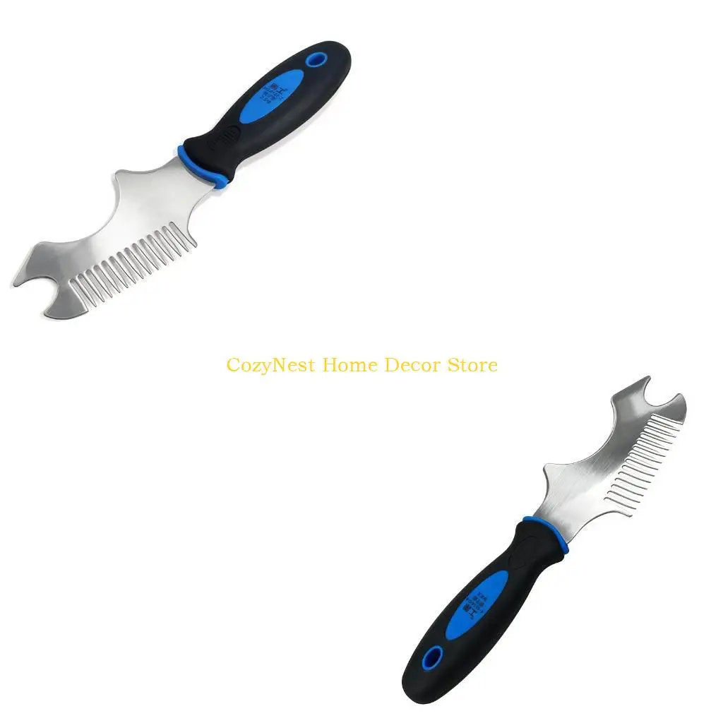 92MF Multipurpose Stainless Steel Paint Roller Brush Cleaner Scraper Comb Tool