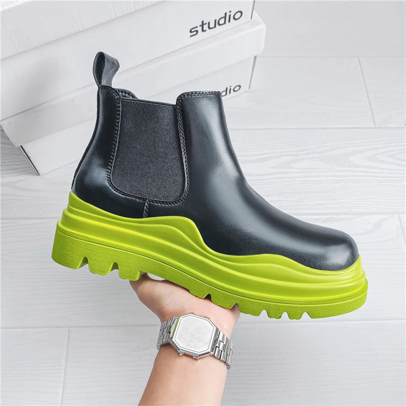 Fashion Men Chelsea Boot Waterproof Man Platform Shoes Desinger Sneaker Men\'s Ankle Boot