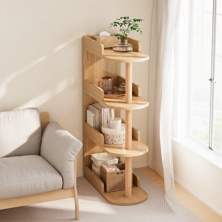 Living room sofa side several bedrooms bedside clip gap storage shelf storage cabinet small bookshelf floor rack