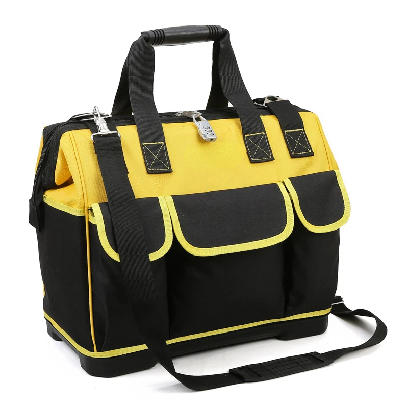 

Portable Large Capacity Tool Bag Canvas Travel Electrician Climbing Tool Bag Storage Bolsa Herramientas Tools Packaging BD50TB