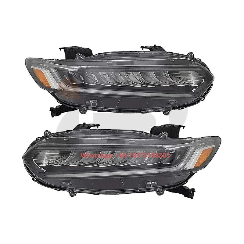 ホンダ アコード セダン 2018-2020 LEDヘッドライト フルDRL フロントカーランプ プラスチック素材 33100-TVA-A01 33150-TVA-A01