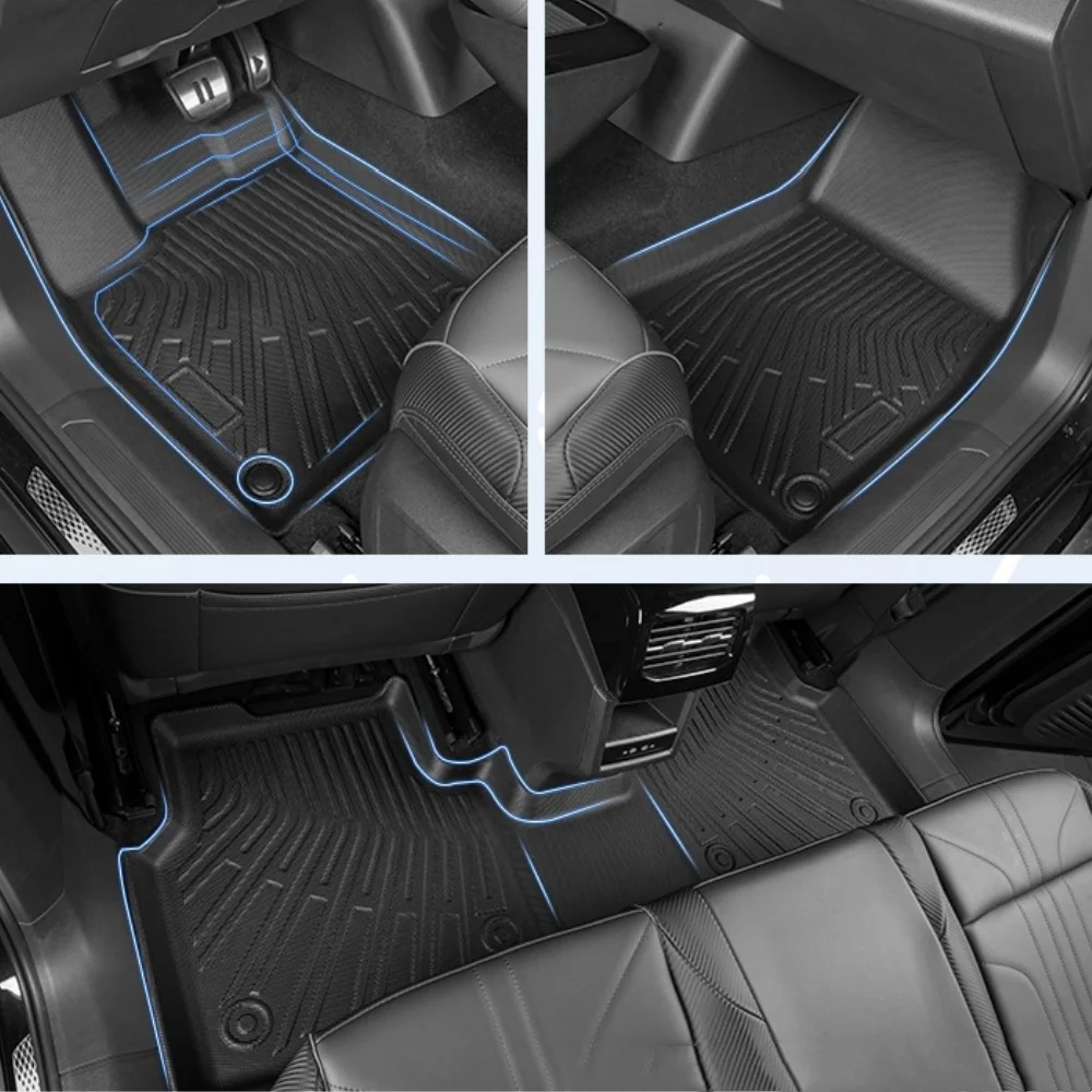 Vloermatten voor Hyundai Ioniq 6 2025 2024 2023 All-Weather Bescherming TPE Rubber Vloervoeringen & Kofferbakmat Cargo Liner Accessoires