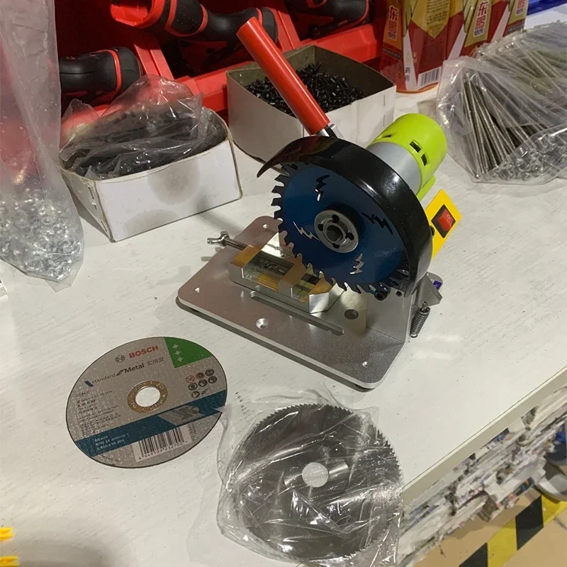 

Multi Functional Mini Cutting Machine DIY Electric Saw Model Handmade Model Small Saw Cutting Tool