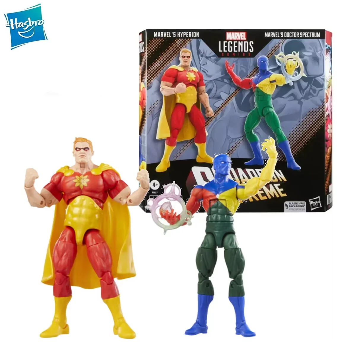 Hasbro Marvel Legends Series Squadron Supreme Hyperion and Doctor Spectrum 2-Pack Action Figure Model Toys Hobby Gift