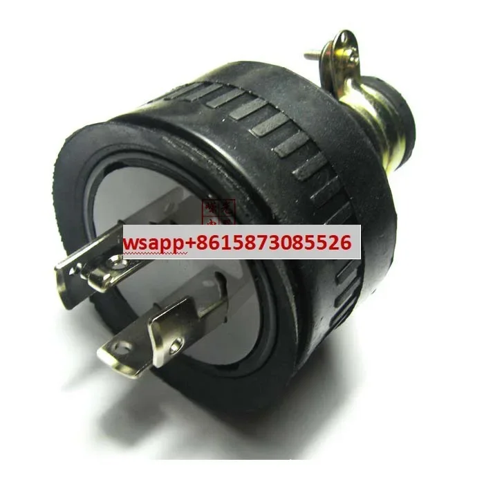 LK8420 three-phase four wire anti drop rubber plug 20A250V hanging type Japanese 4-core anti loosening electric wood plug