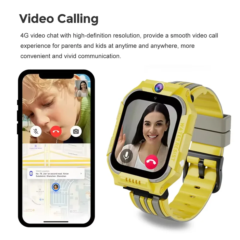 2025 New For Xiaomi Kids 5G Smart Watch SOS GPS Location Sim Card Call Camera Child Smartwatch 1.83Inch  Children’s Day Gift
