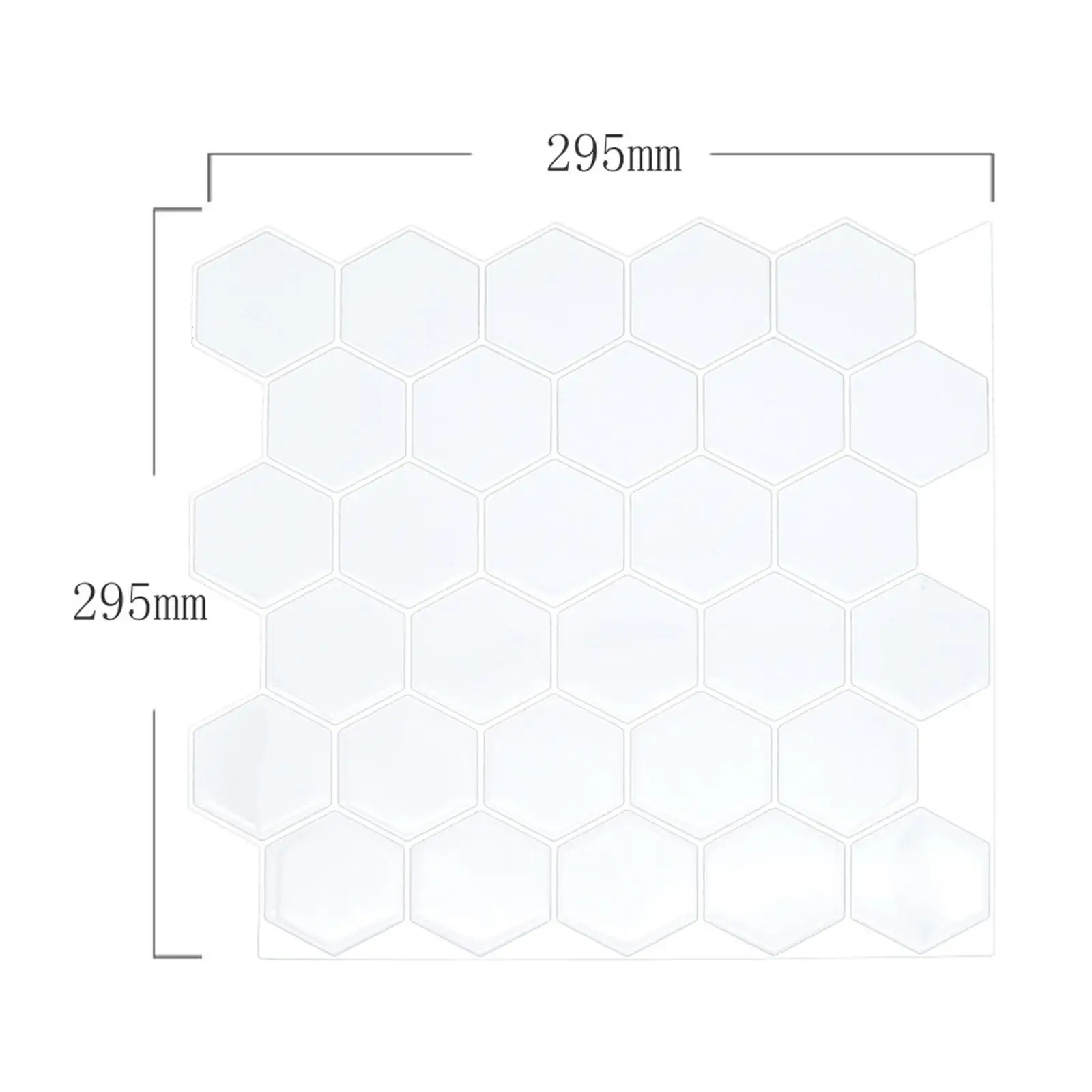 Self Adhesive Tile Peel Stick Backsplash Waterproof for Bedroom Kitchen Bathroom