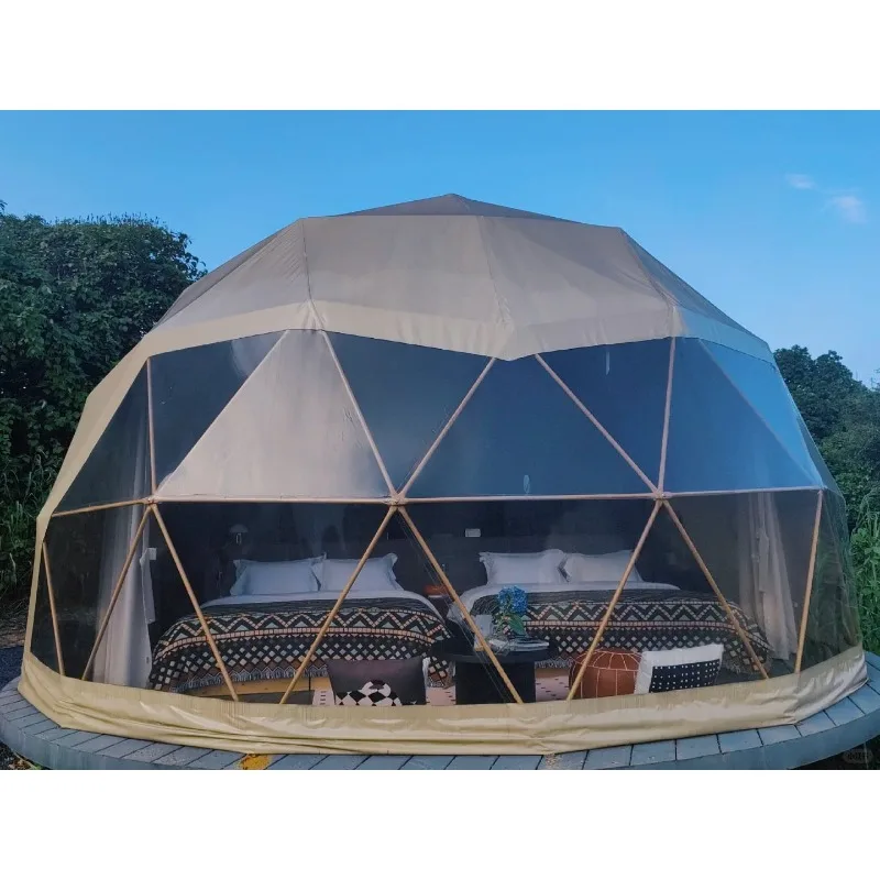 Outdoor Luxury Glamping Tent, PVC Starry Sky Bubble House, Spherical Hotel Tent, Custom Camping Tent