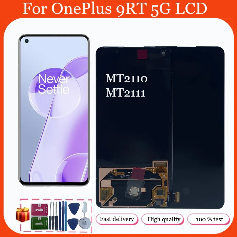 

6.62'' Original AMOLED For Oneplus 9RT 5G MT2110 LCD Display Touch Screen Digitizer Assembly For OnePlus9 RT1+9 RT LCD MT2111