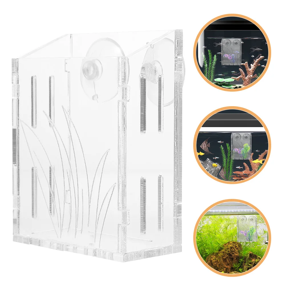 

3Pcs Aquarium Planting Cups Clear Planters Hanging Aquarium Planter Cups Fish Tank Plant Holder Fish Breeding Cup Water Plant