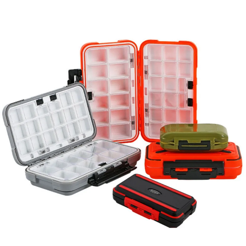 Waterproof Fishing Tackle Box Portable Fishing Lure Case Organizer Fish Hook Storage Box for Fishing Gear Accessories Supplies