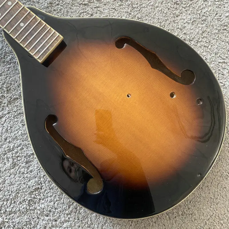 H057 Korean All Solid Spruce Mandolin Acoustic Electric DIY Kit Sunburst 8 String Stock