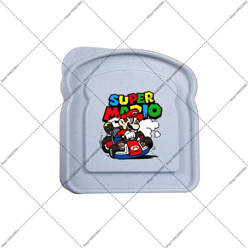 Ланчбокс Super Mario Bros для мальчиков и девочек, милые контейнеры для хранения еды, модная коробка для завтрака принцессы персика с рисунком аниме и принтом