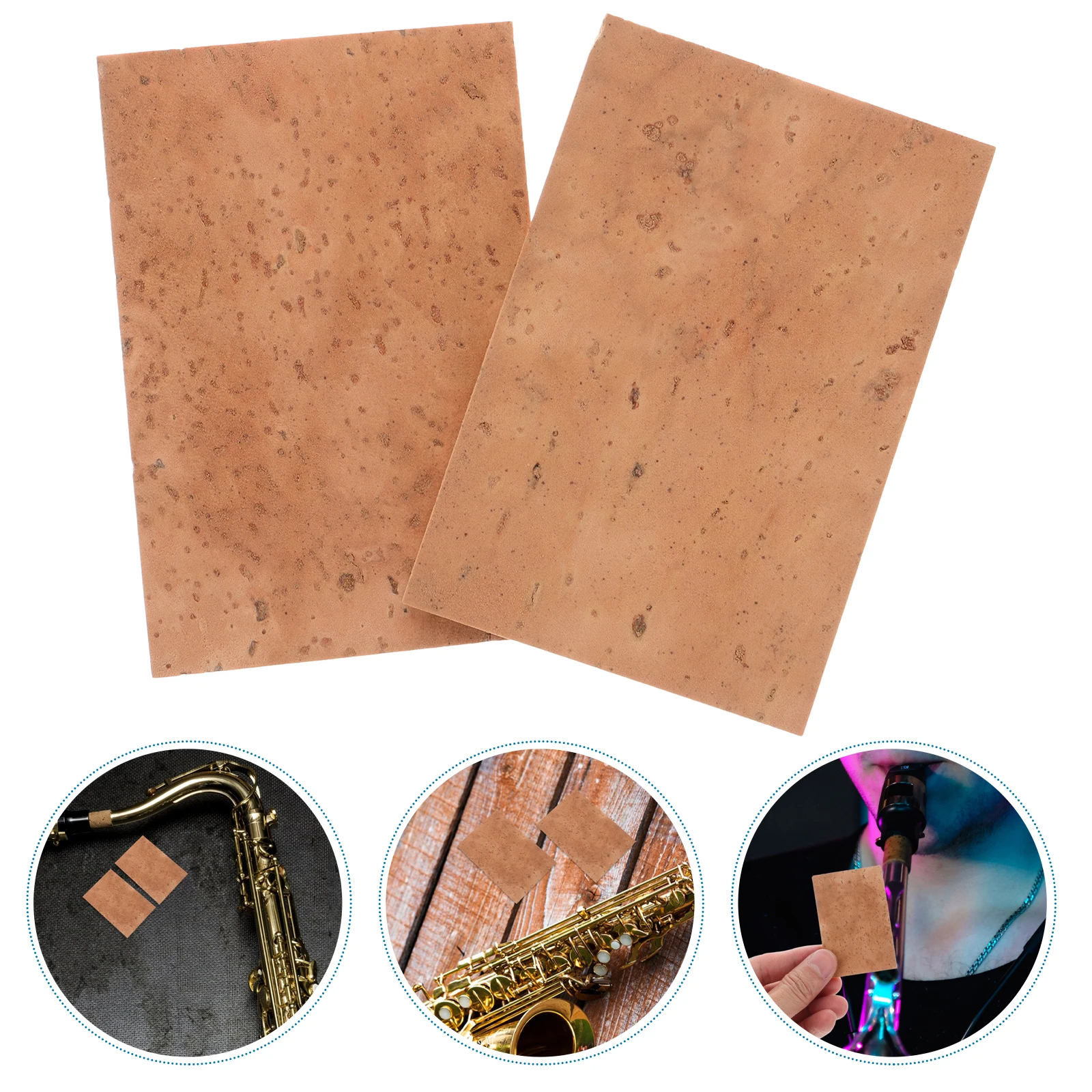 

2 Packs of Cork Chips Instrument Repair Accessories Clarinet Replacement Kit Flute Sax Parts
