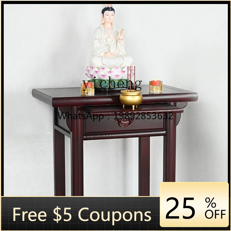 

ZZf Household Economical a Long Narrow Table God of Wealth Altar Household God Case Buddha Shrine Altar