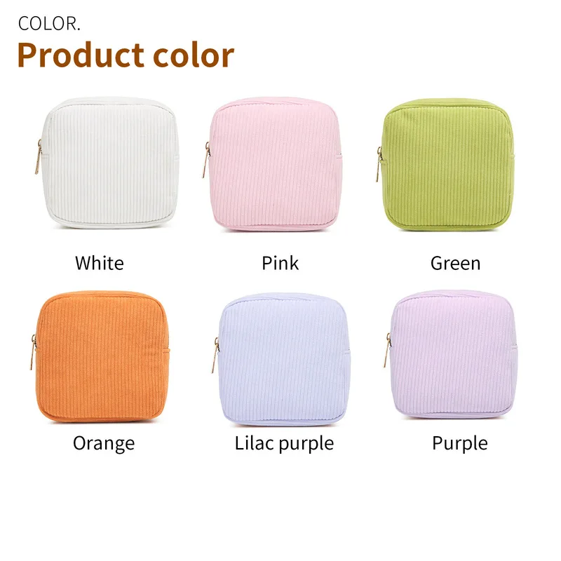 New high-end portable travel mini makeup bag, lipstick storage pouch, small storage bag