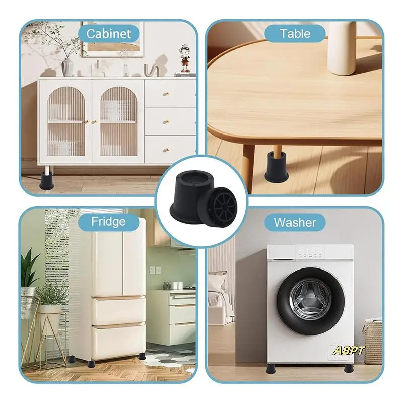 3 Inch Bed Risers Heavy Duty Furniture Riser, Bed Lifts Risers, Bed Elevator Supports Up To 6,000 Lbs 8 Pack