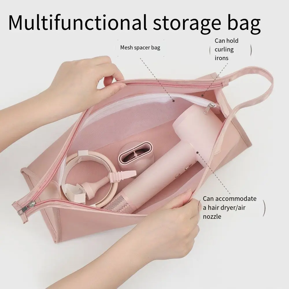 Travel Organizer Hair Dryer Carrying Case Portable Protective Cover Hair Curler Storage Bag Large Capacity Dustproof