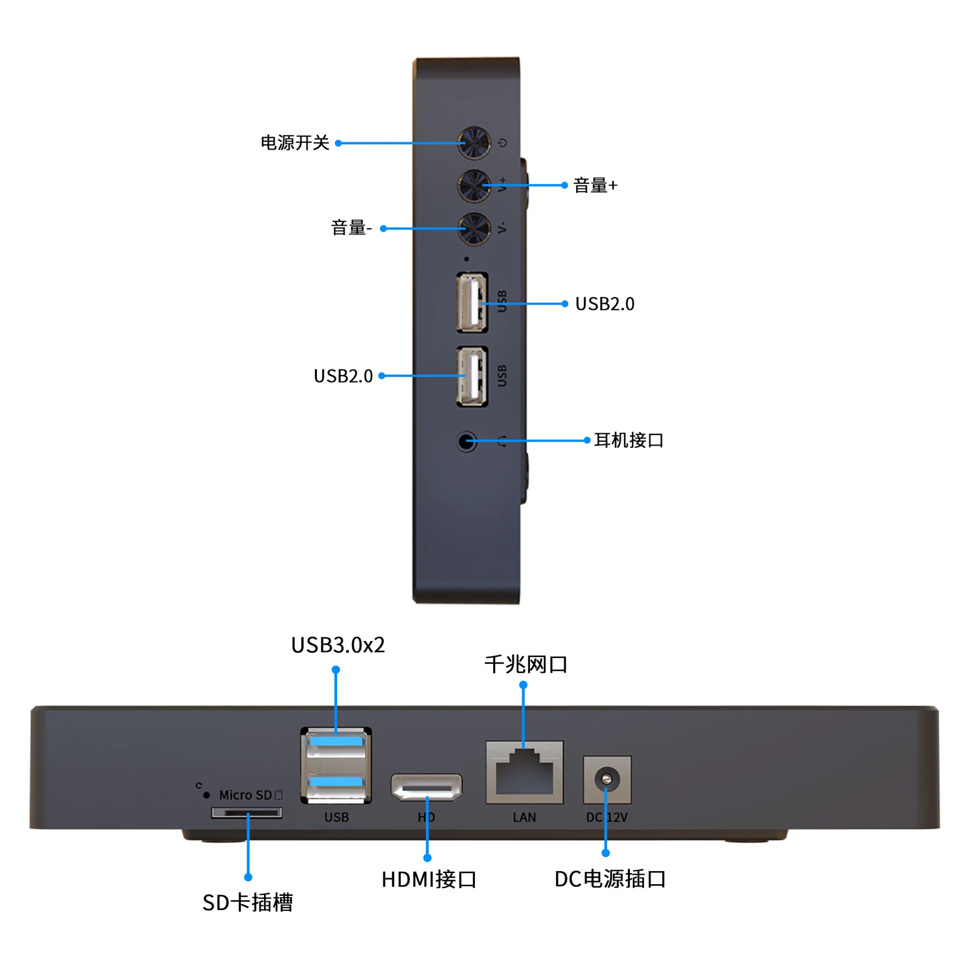 8-Inch Android Touch Industrial Control All-in-One Computer Small Industrial Tablet PC Embedded Advertising Machine