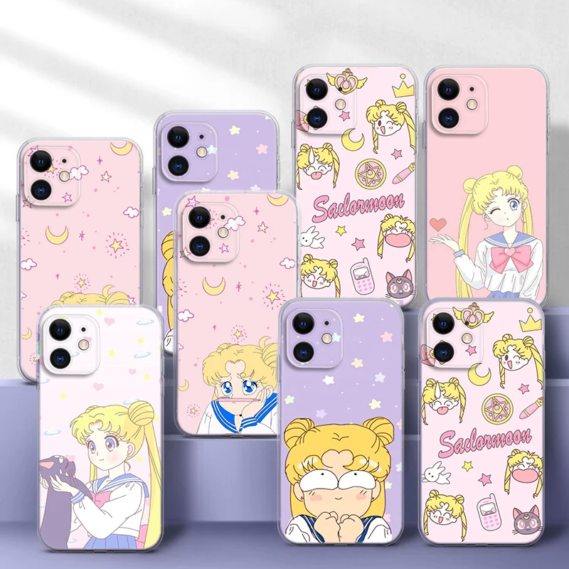 61Q Cute Sailor Moon Anime Soft Case for Moto G4 Plus G41 G5 Plus G50 G51 G5S G6 Play G60 G7 Power G71 G5 G9