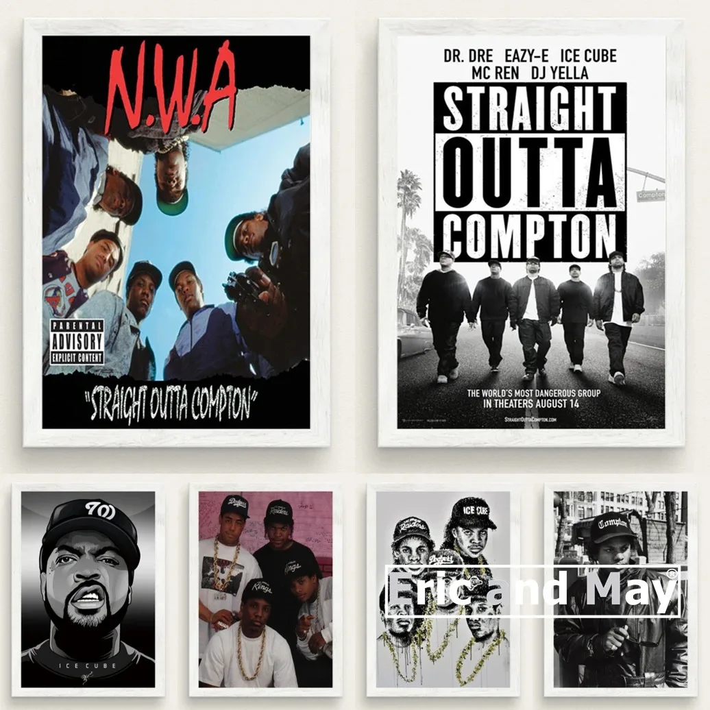 Hop Rap N.W.A Hip Ice Cube Dr.dre Eazy-e lienzo pintura carteles estrella e impresiones música pared arte imagen decorativa decoración del hogar