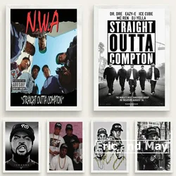 Hop Rap N.W.A Hip Ice Cube Dr.dre Eazy-e Canvas Painting Posters Star And Prints Music Wall Art Picture Decorative Home Decor