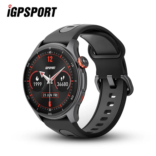IGPSPORT LW10 Español ciclismo reloj para correr deportes ubicación GPS ruta navegación llamadas Monitor de ritmo cardíaco pantalla AMOLED datos de Fitness