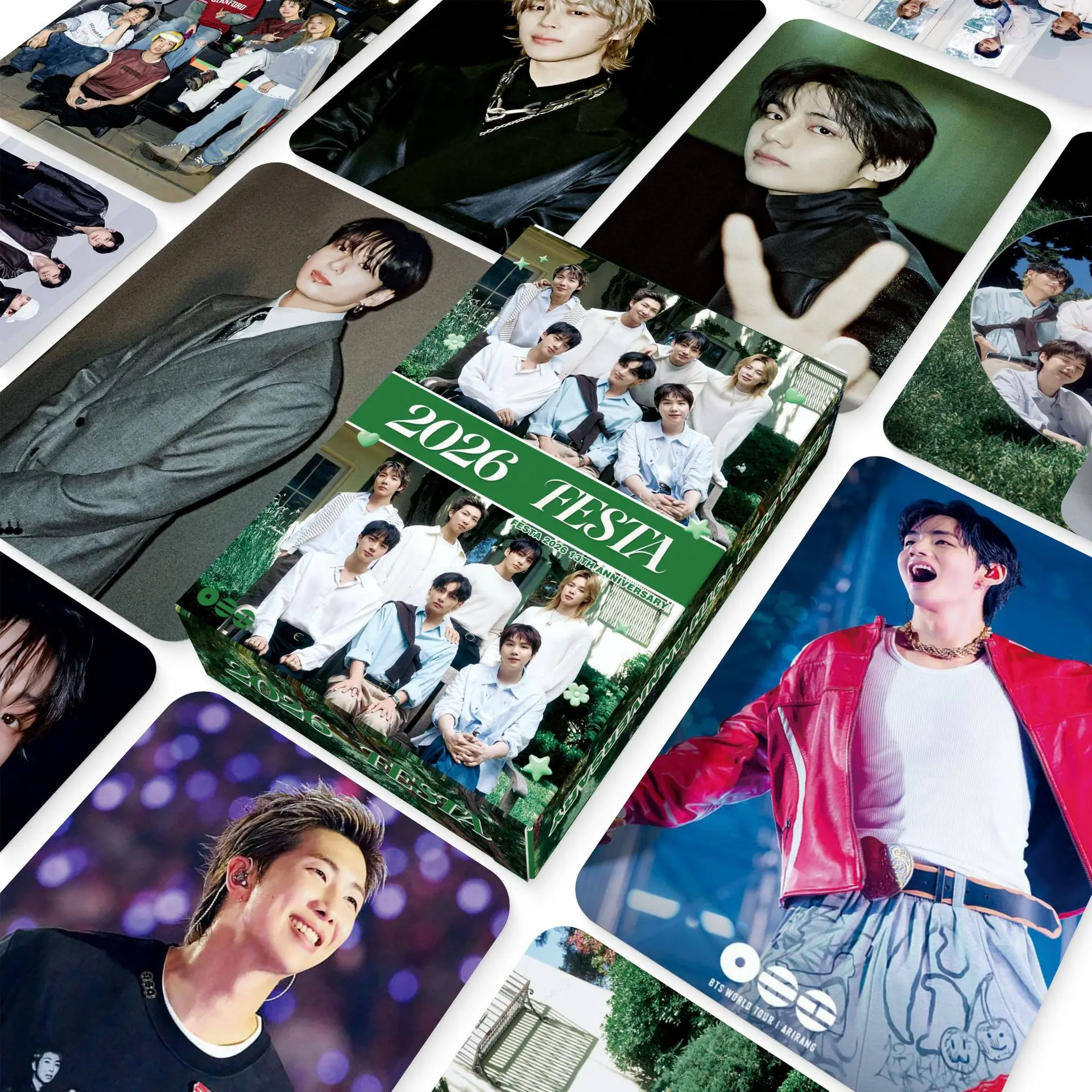 2026 New 55Pcs BTS FESTA 13th Anniversary Lomo Cards Kpop HD Photo Cards Boxed Photocard Collection Fans Gift - view 3