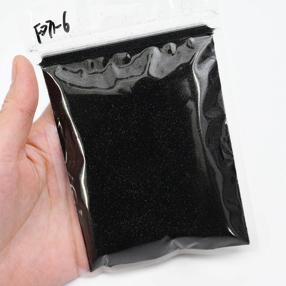 10g Flash Black Nail Sugar Glitter Powder Super Fine French Chrome Black Candy Coat Nails Sweater Design DIY Manicure Decor&^HK6