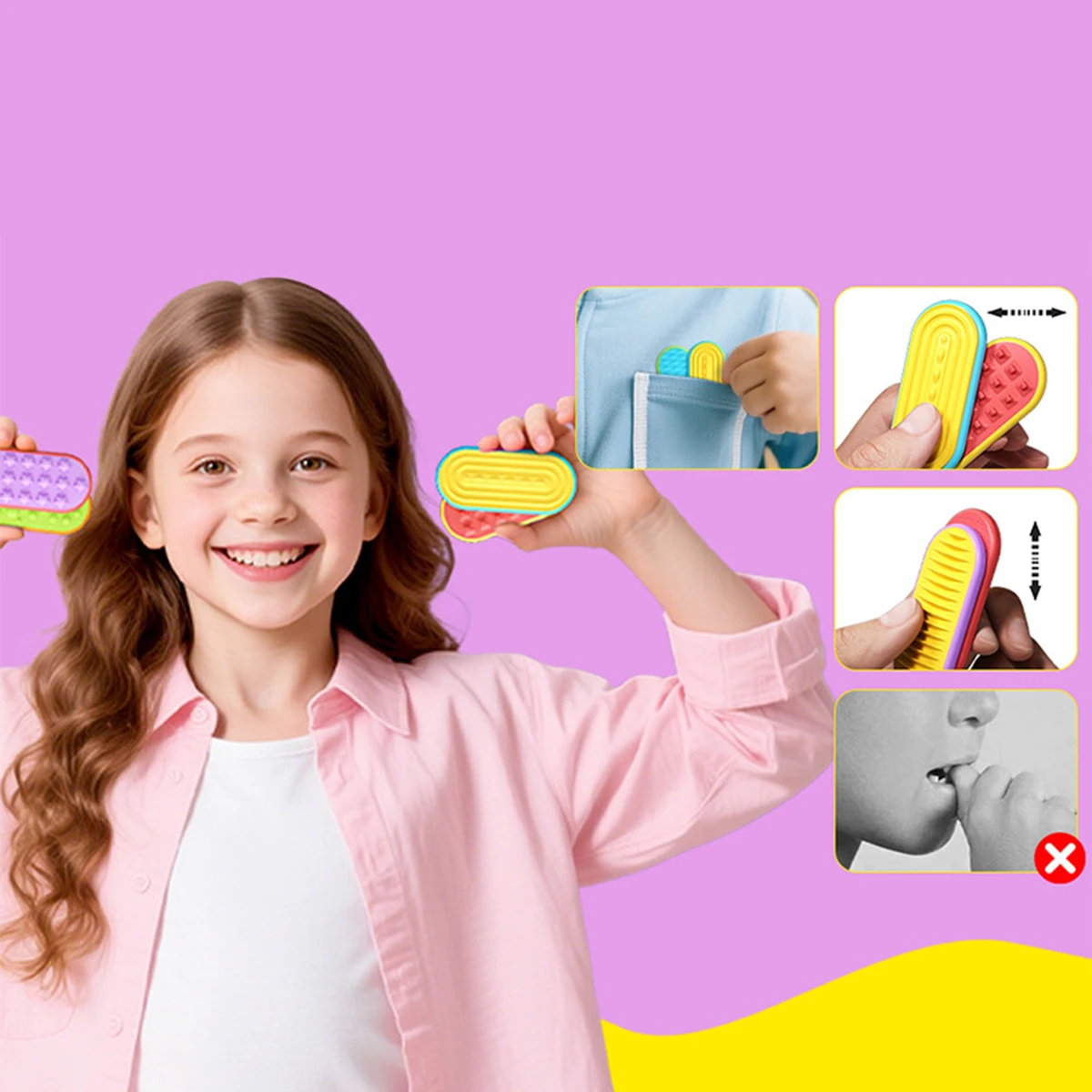 Pierres de souci colorées, curseur de poussée, Fidget EDC, doigt en Silicone, Anti-Stress, Spinner, autisme, soulagement de l'anxiété, jouet sensoriel