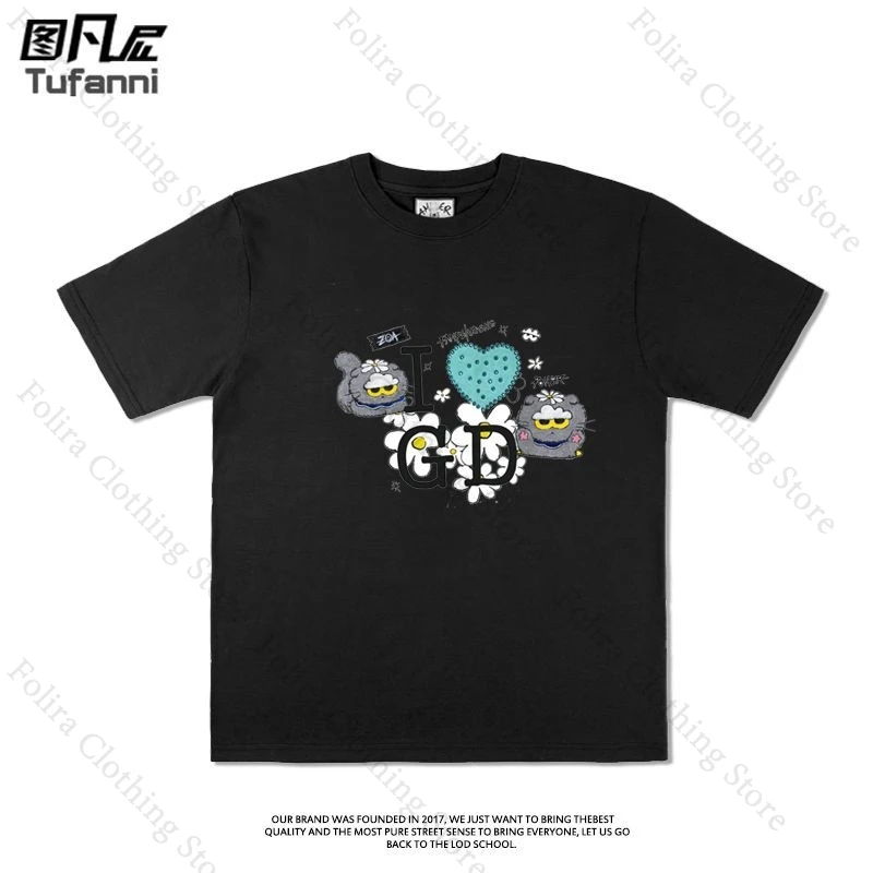 

GD G-DRANGON Fan's Clothes Printing T-shirts for Women Men Summer Tops Short Sleeve Tee Daily Clothing Women's Summer Clothes