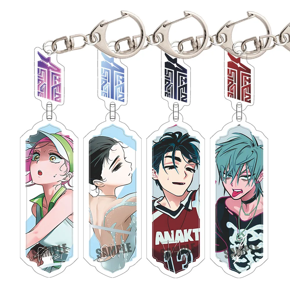 Anime Keychains Alien Stage Pendant Car Key Chain Acrylic Stand Mizi Sua till Ivan Hyuna Luka Fans Gifts Cosplay Accessoriesc'