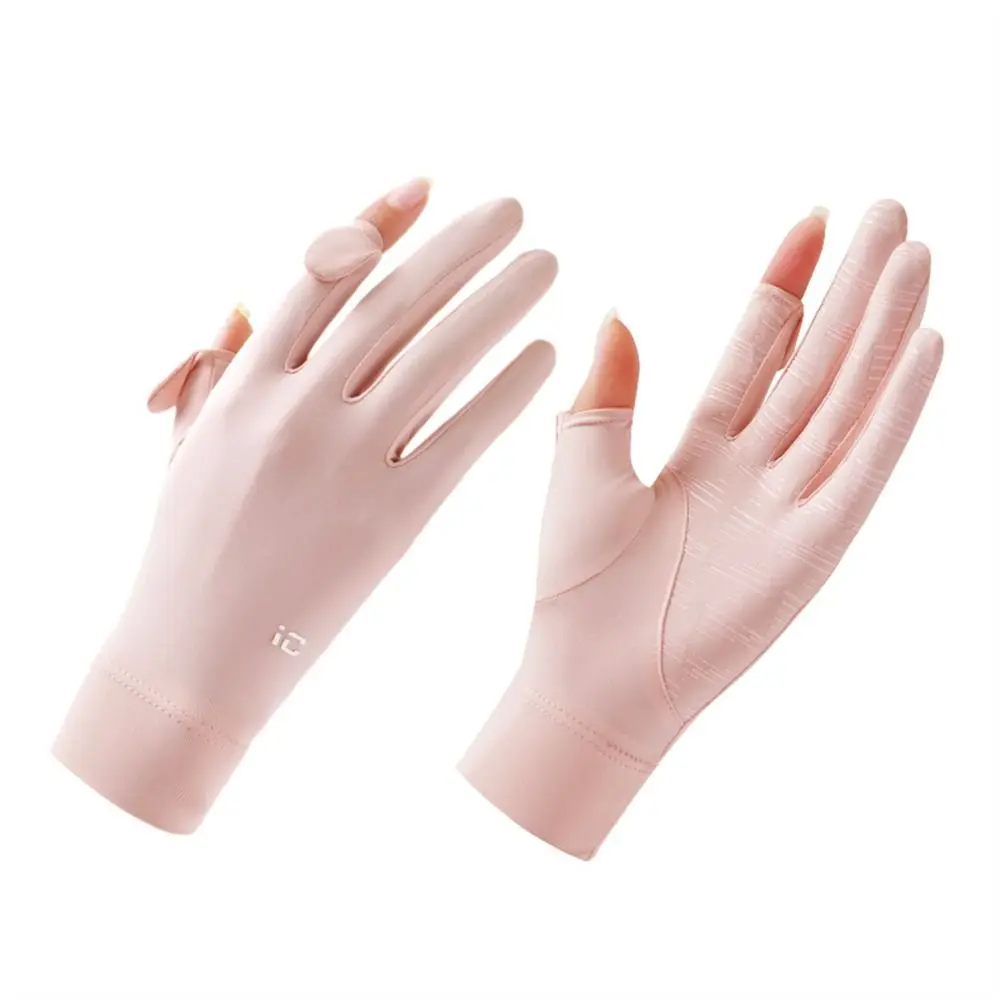 Gants de protection solaire élastiques Ice InjThin pour femmes et filles, écran tactile, gants de conduite de cyclisme, protection solaire, degré de glissement