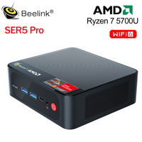 Beelink SER5  5700U Mini PC AMD Ryzen 5 SER5MAX 5800H DDR4 16GB 32GB SSD 500GB Support WiFi6 BT5.2 4K Dual HD 1000M Desktop