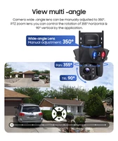 INQMEGA 30W 4G SIM Solar Panel Camera 12MP 50X ZOOM Solar Cameras 28000mAh Battery Camera Outdoor Dual Lens RecordingHumanoid ﻿ 3