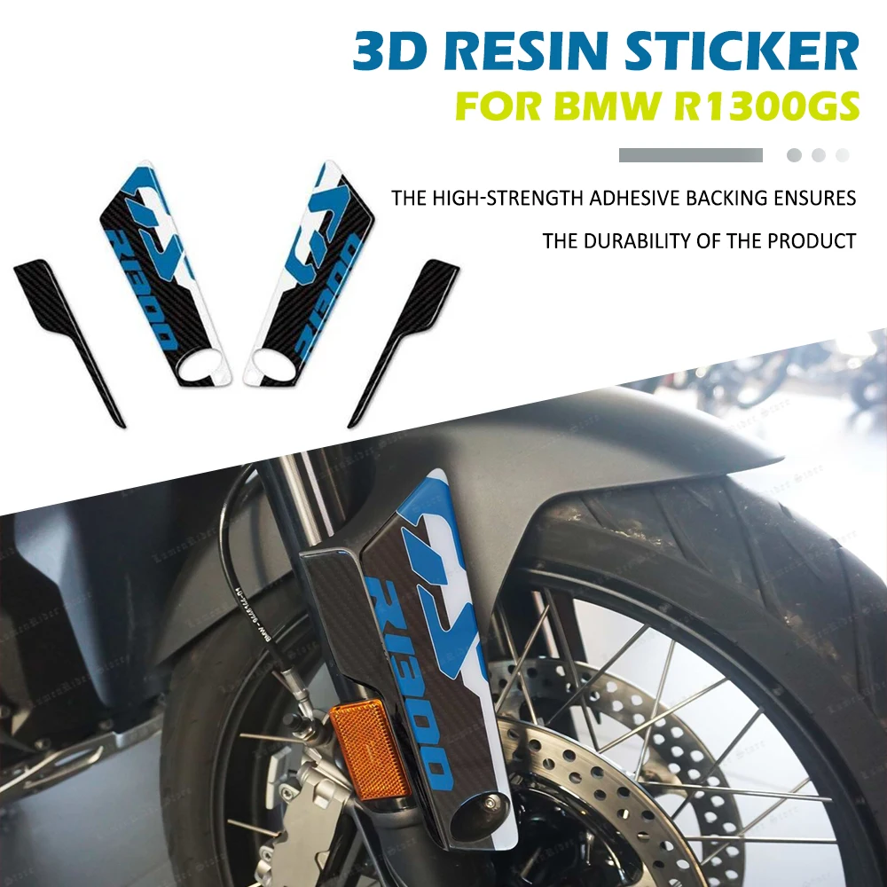 Motorcycle 3D Gel Resin Stickers Kit Guards Front Fender For BMW R1300GS R 1300 GS