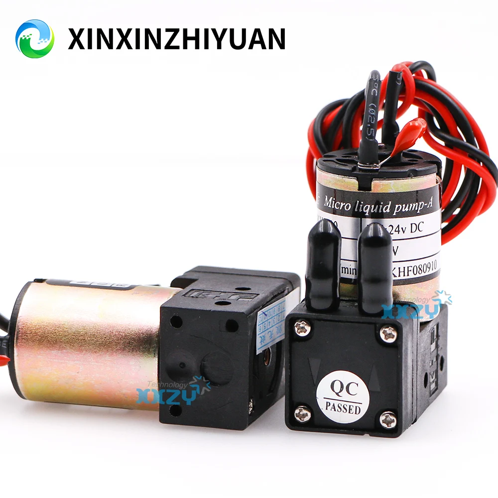 KHF-10 Small Ink Pump for Crystal Gongzheng Inkjet Printer Micro Diaphragm Pump DC 24V 3W 100-200ml/min Liquid Pump