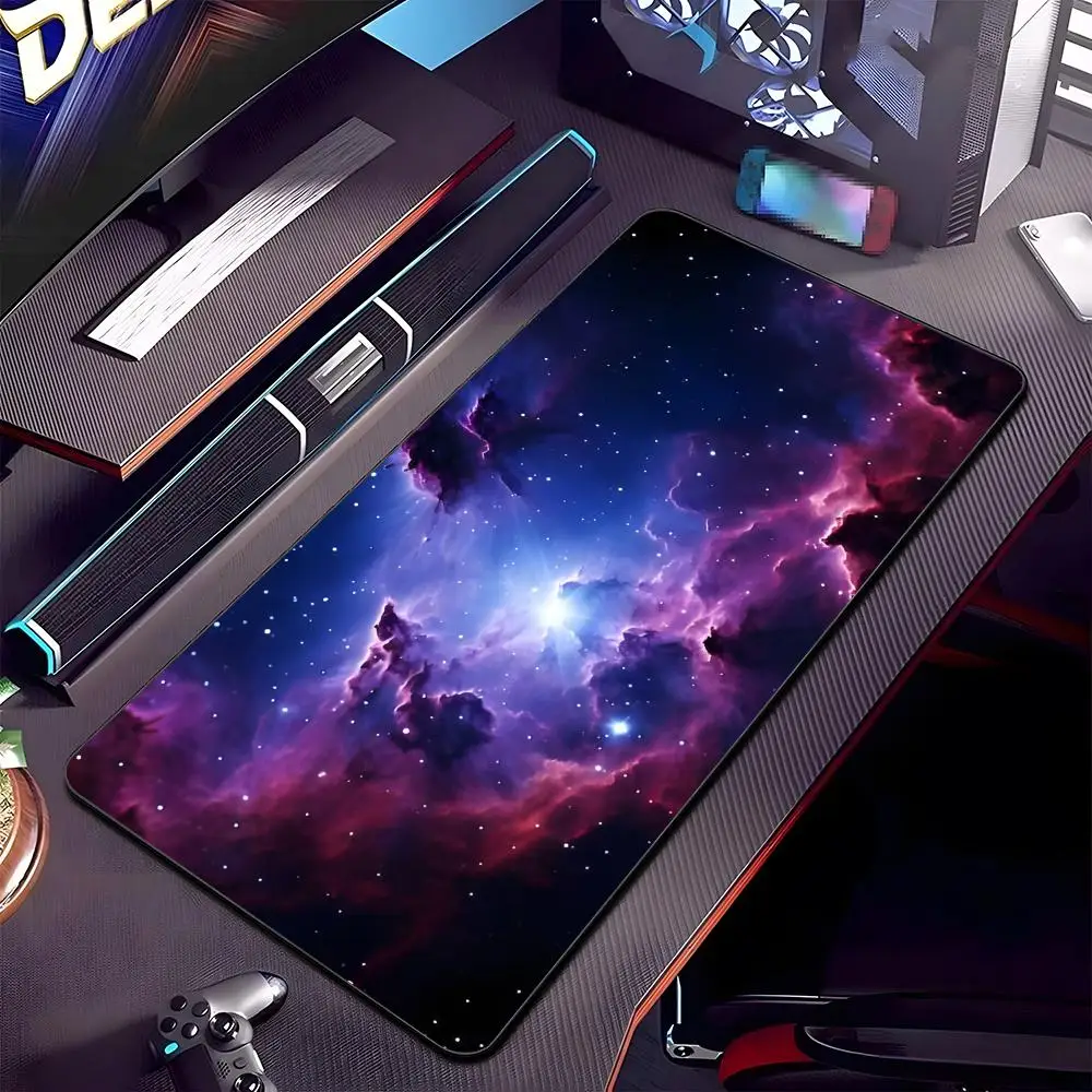 

Коврик для мыши Anime Cosmos A S-spacetime Odyssey, большой игровой коврик с застежкой по краям, утолщенный, для компьютерной клавиатуры и стола