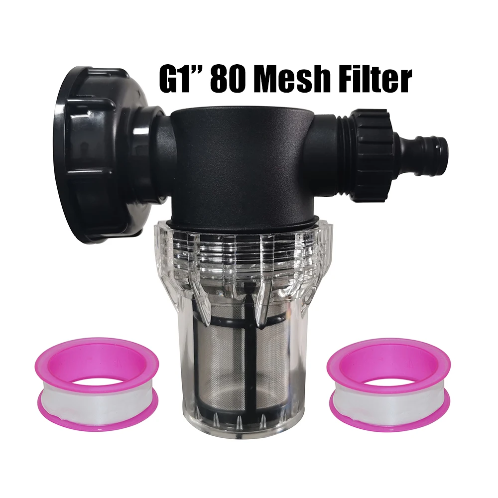 

Ведро для автофургона G1 Фильтр для полива для резервуара IBC Адаптер крана S60 Тонный ствол Соединение садового орошения Аквариумный насос Фильтр для водяного пистолета