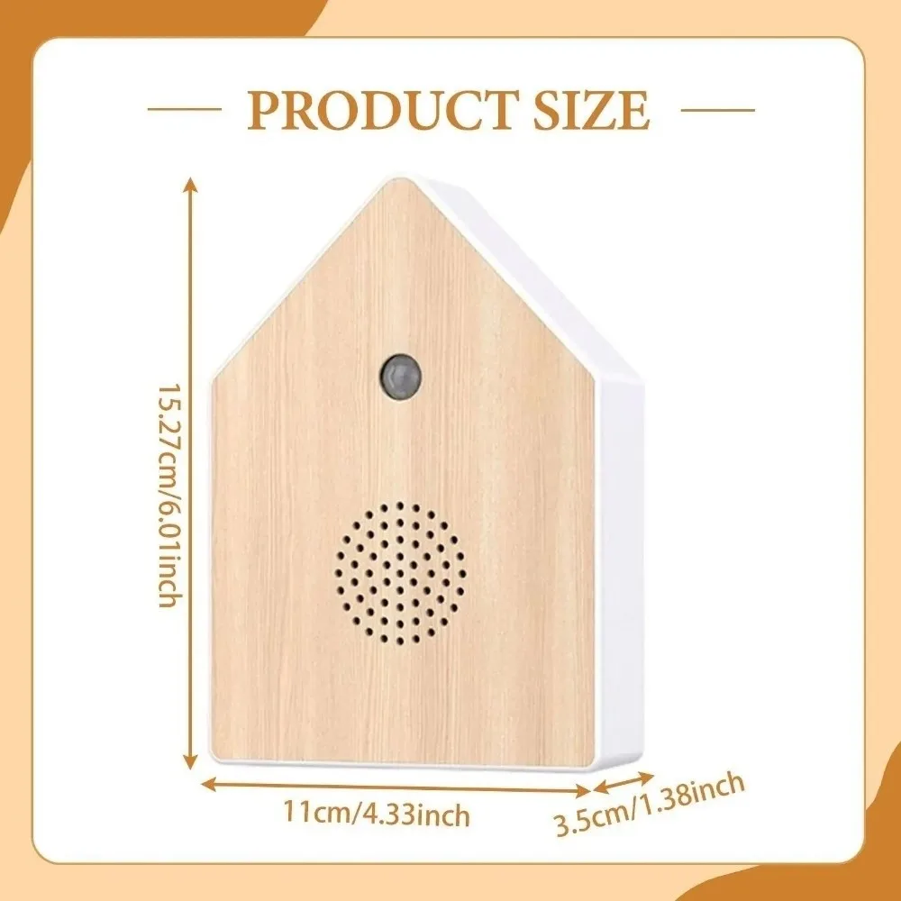 Realistic Bird Chirping Sound Bird Sound Music Box Lightweight Motion Sensor Bird Chirping Sound Box Table/Wall Mount Portable