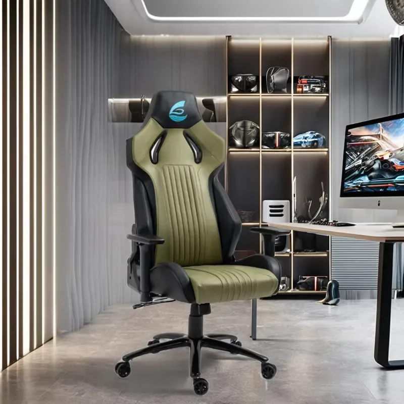 for Ergonomic Executive Swivel Chair PU High Back Chinese Synthetic Leather Reclining Adjustment Racing Office