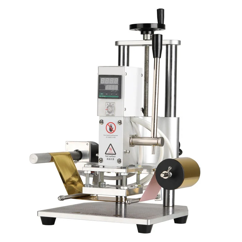 Semi-Automatic Embossing Machine Digital Heat Logo Hot Foil Stamping Machine for Leather Paper Embossing Printing