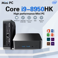 Gaming MINI PC Intel Core i9 8950HK 16GB DDR4 1TB 2TB SSD Windows 11 Pro Computer  Wifi 6 UHD Graphics 1000Mbps PC Gamer Desktop