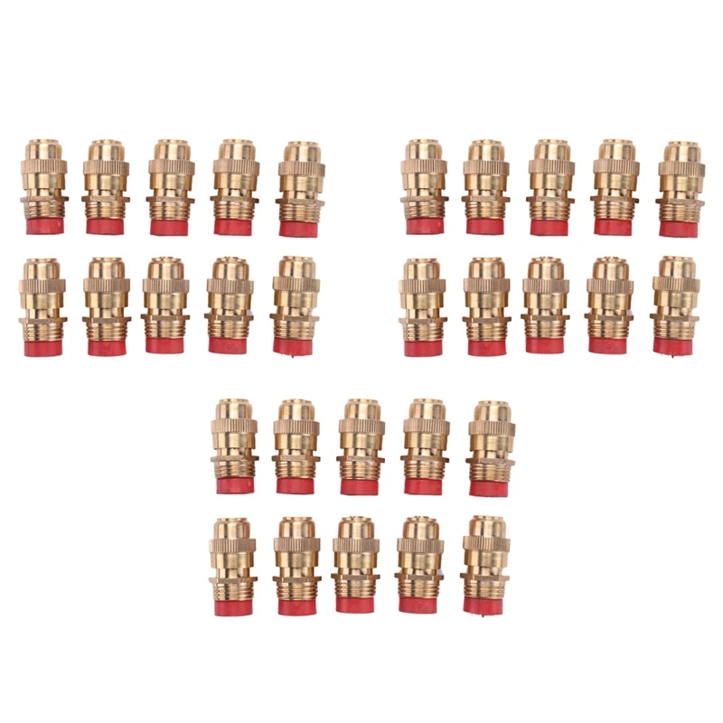 

30Pcs 1/2 Inch Adjustable Sprinkler Middle Distance Sprinkler Brass Nozzle Garden Lawn Irrigation Watering Fittings