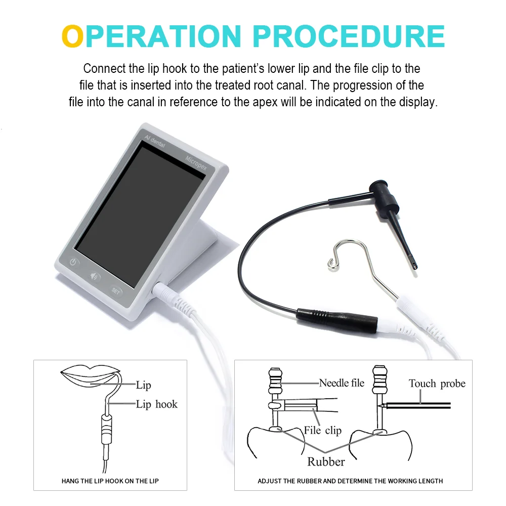 AI-Endo 16:1 Wireless Dental LED Endo Motor Apex Locator Root Canal Therapy Fit Niti Files Endodontics Instruments Basic Version